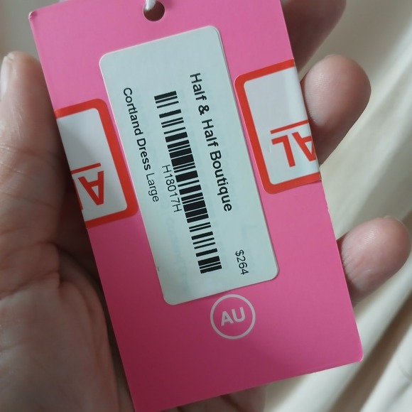 Amanda Uprichard Women's Dress NWT $264 Sz L Tiered Beige Sleeveless Lined Linen - Picture 6 of 16